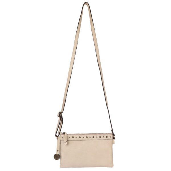 9 inch Women's Genuine Italian Leather Boho Studded Crossbody Sling Bag – Premium Quality, Stylish