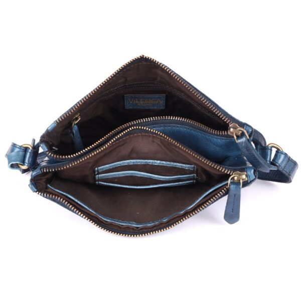 9 inch Women's Genuine Italian Leather Boho Studded Crossbody Sling Bag – Premium Quality, Stylish