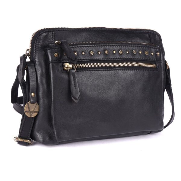 Genuine Italian Leather Boho Studded Shoulder Sling Bag - Stylish, Durable, & Perfect for Everyday Use for women