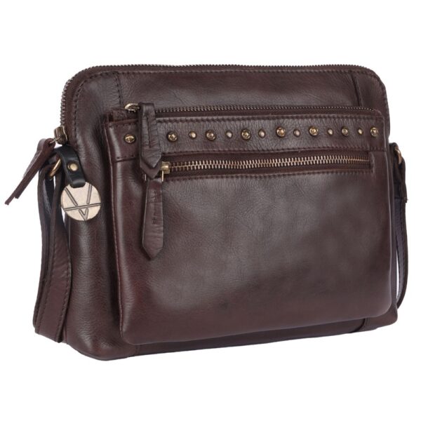 Genuine Italian Leather Boho Studded Shoulder Sling Bag - Stylish, Durable, & Perfect for Everyday Use for women