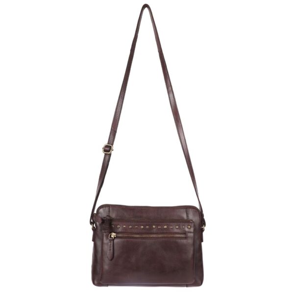 Genuine Italian Leather Boho Studded Shoulder Sling Bag - Stylish, Durable, & Perfect for Everyday Use for women