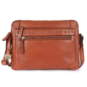 Genuine Italian Leather Boho Studded Shoulder Sling Bag - Stylish, Durable, & Perfect for Everyday Use for women