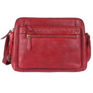 Genuine Italian Leather Boho Studded Shoulder Sling Bag - Stylish, Durable, & Perfect for Everyday Use for women