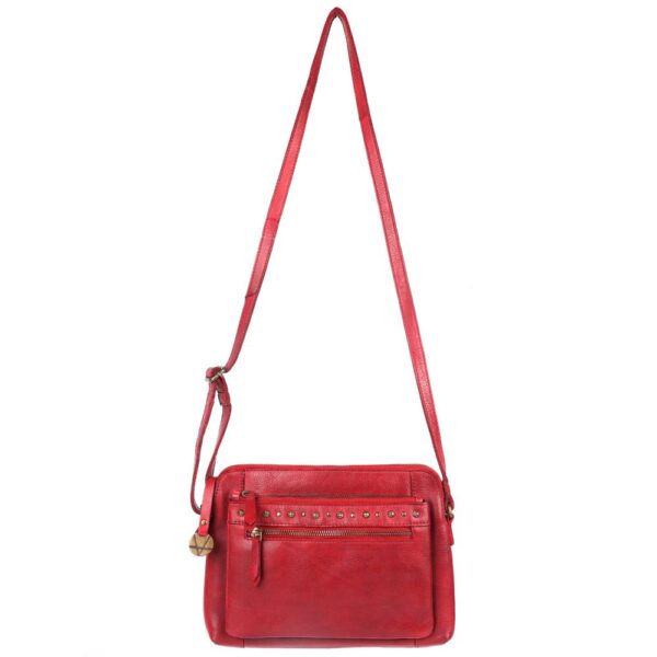 Genuine Italian Leather Boho Studded Shoulder Sling Bag - Stylish, Durable, & Perfect for Everyday Use for women