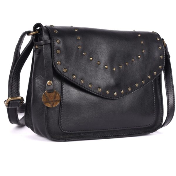 Genuine Italian Leather Boho Studded Crossbody Sling Bag - Stylish, Durable, & Perfect for Everyday Use for Women