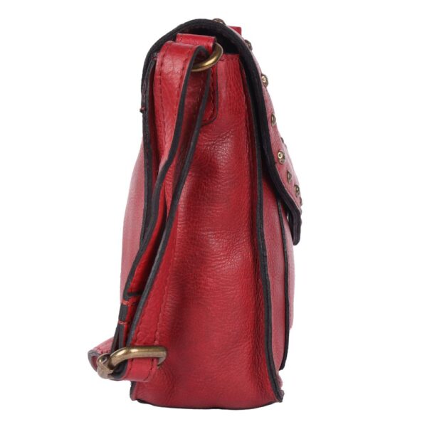 Genuine Italian Leather Boho Studded Crossbody Sling Bag - Stylish, Durable, & Perfect for Everyday Use for Women