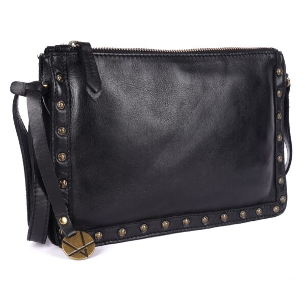 Genuine Italian Leather Boho Studded Crossbody Shoulder Bag - Stylish, Durable, & Perfect for Everyday Use for women