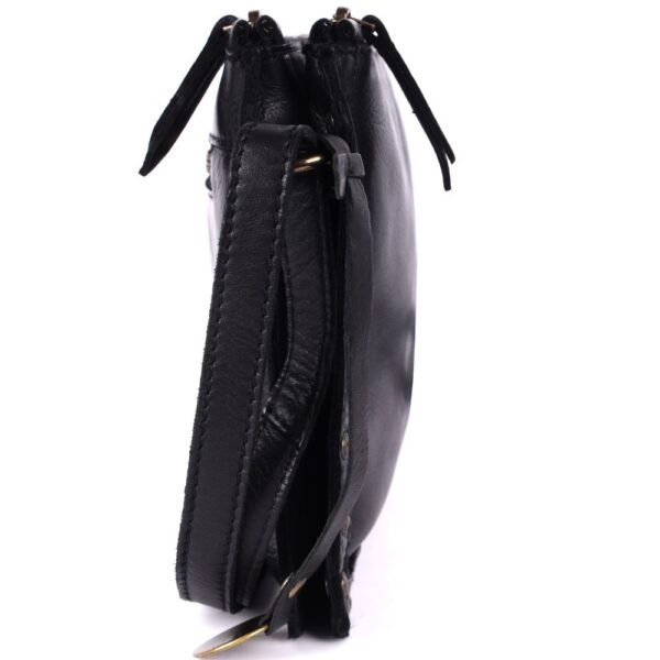 Genuine Italian Leather Boho Studded Crossbody Shoulder Bag - Stylish, Durable, & Perfect for Everyday Use for women
