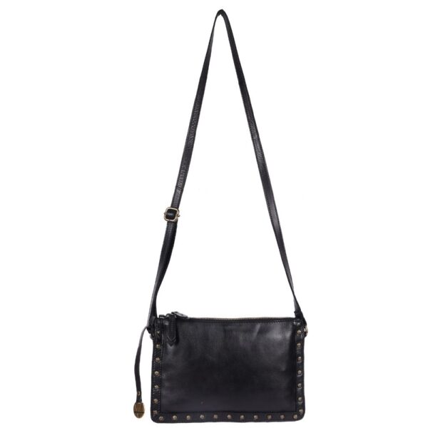 Genuine Italian Leather Boho Studded Crossbody Shoulder Bag - Stylish, Durable, & Perfect for Everyday Use for women