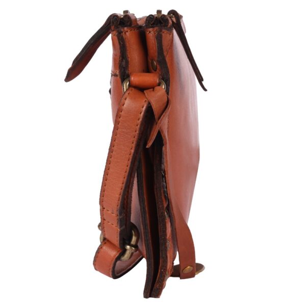 Genuine Italian Leather Boho Studded Crossbody Shoulder Bag - Stylish, Durable, & Perfect for Everyday Use for women