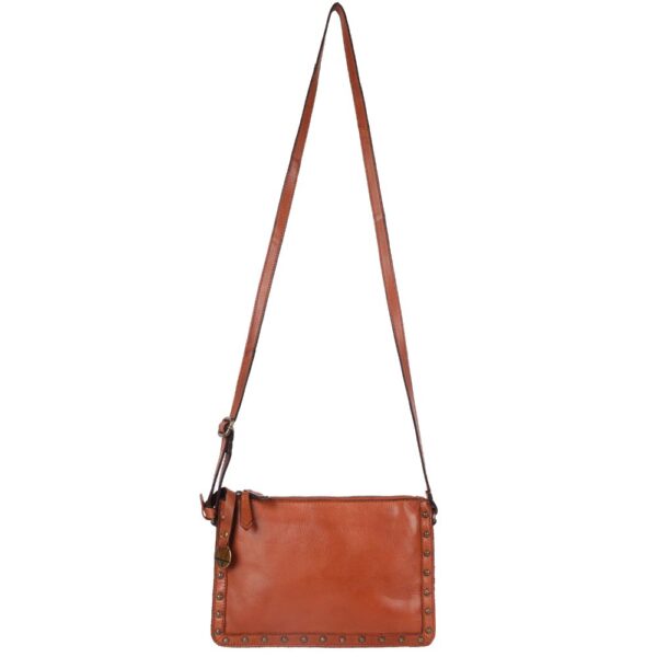 Genuine Italian Leather Boho Studded Crossbody Shoulder Bag - Stylish, Durable, & Perfect for Everyday Use for women