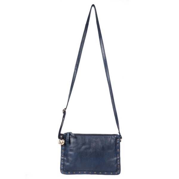 Genuine Italian Leather Boho Studded Crossbody Shoulder Bag - Stylish, Durable, & Perfect for Everyday Use for women