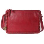 Genuine Italian Leather Boho Studded Crossbody Shoulder Bag - Stylish, Durable, & Perfect for Everyday Use for women