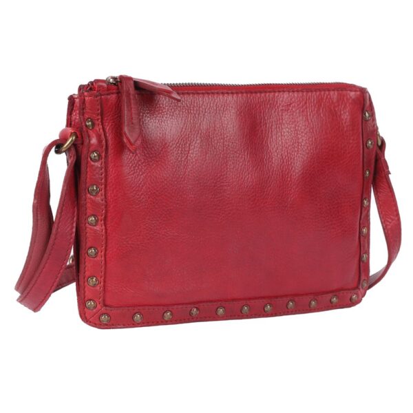 Genuine Italian Leather Boho Studded Crossbody Shoulder Bag - Stylish, Durable, & Perfect for Everyday Use for women
