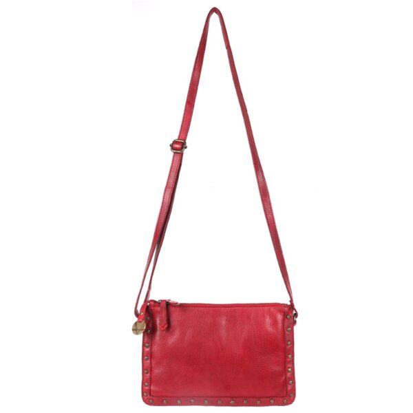 Genuine Italian Leather Boho Studded Crossbody Shoulder Bag - Stylish, Durable, & Perfect for Everyday Use for women
