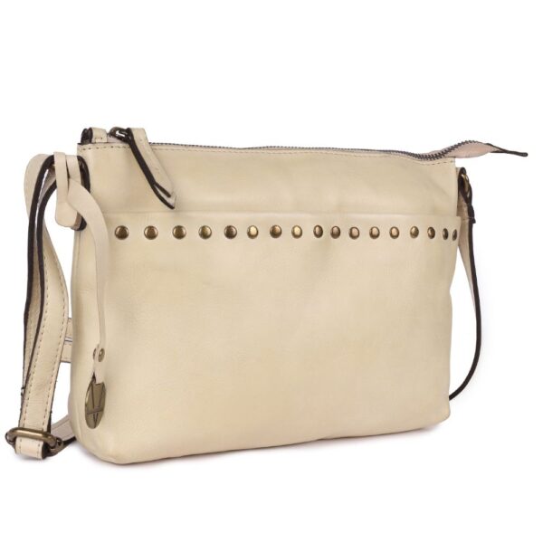 Genuine Italian Leather Boho Studded Crossbody Shoulder Bag - Stylish, Durable, & Perfect for Everyday Use for women