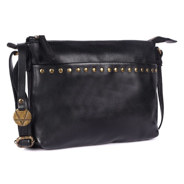 Genuine Italian Leather Boho Studded Crossbody Shoulder Bag - Stylish, Durable, & Perfect for Everyday Use for women