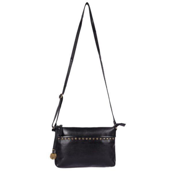 Genuine Italian Leather Boho Studded Crossbody Shoulder Bag - Stylish, Durable, & Perfect for Everyday Use for women