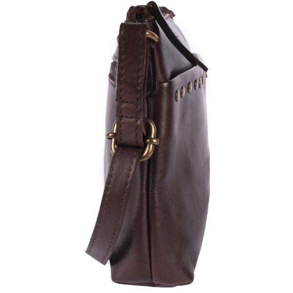 Genuine Italian Leather Boho Studded Crossbody Shoulder Bag - Stylish, Durable, & Perfect for Everyday Use for women