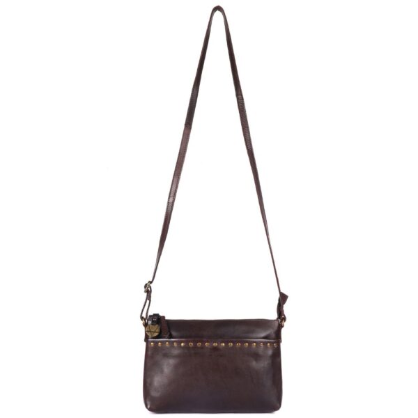 Genuine Italian Leather Boho Studded Crossbody Shoulder Bag - Stylish, Durable, & Perfect for Everyday Use for women