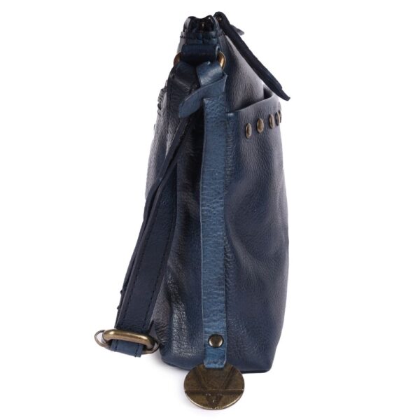 Genuine Italian Leather Boho Studded Crossbody Shoulder Bag - Stylish, Durable, & Perfect for Everyday Use for women