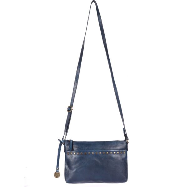 Genuine Italian Leather Boho Studded Crossbody Shoulder Bag - Stylish, Durable, & Perfect for Everyday Use for women