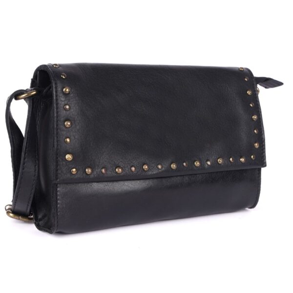Genuine Italian Leather Boho Studded Crossbody Shoulder Bag - Stylish, Durable, & Perfect for Everyday Use for women