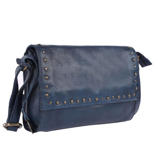 Genuine Italian Leather Boho Studded Crossbody Shoulder Bag - Stylish, Durable, & Perfect for Everyday Use for women