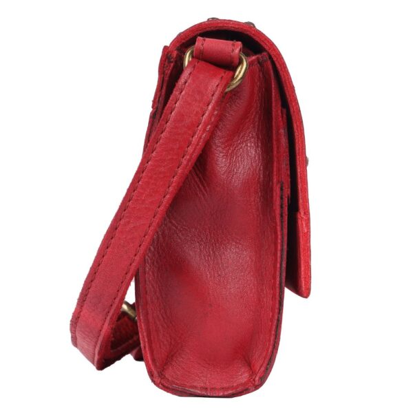 Genuine Italian Leather Boho Studded Crossbody Shoulder Bag - Stylish, Durable, & Perfect for Everyday Use for women
