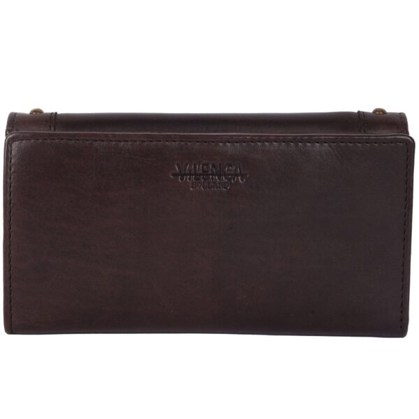 Vintage Italian Leather Boho Studded Trifold Wallet – Zipper Coin Purse & Credit Card Holder for Women