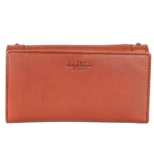 Vintage Italian Leather Boho Studded Trifold Wallet – Zipper Coin Purse & Credit Card Holder for Women