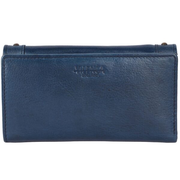 Vintage Italian Leather Boho Studded Trifold Wallet – Zipper Coin Purse & Credit Card Holder for Women
