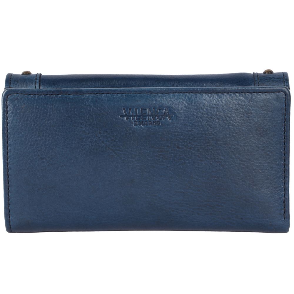 Vintage Italian Leather Boho Studded Trifold Wallet – Zipper Coin Purse & Credit Card Holder for Women