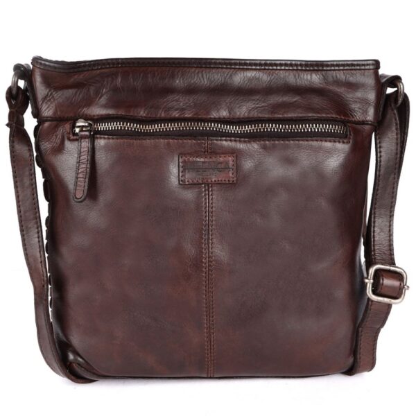 Genuine Leather Crossbody Sling Bag for Women, Purse for Women Trendy Casual Office Bag with Adjustable Strap