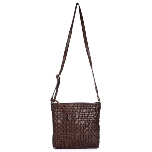 Genuine Leather Crossbody Sling Bag for Women, Purse for Women Trendy Casual Office Bag with Adjustable Strap