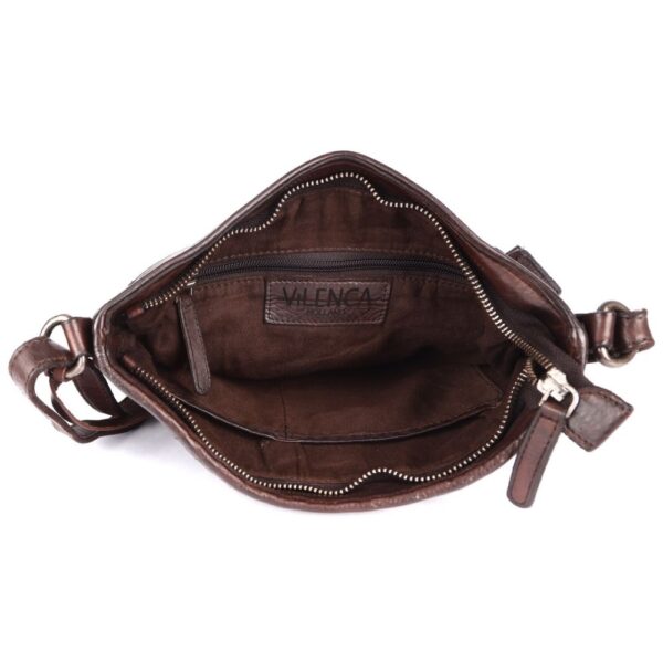 Genuine Leather Crossbody Sling Bag for Women, Purse for Women Trendy Casual Office Bag with Adjustable Strap
