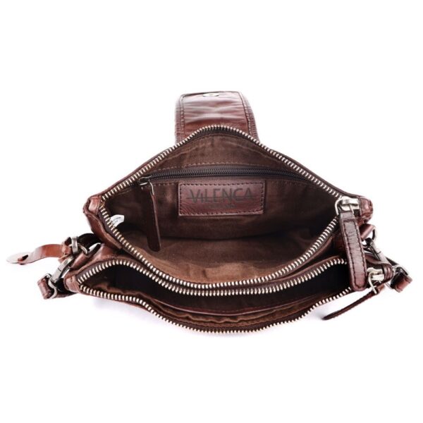 Genuine Leather Crossbody Sling Bag for Women - Trendy Casual Office Bag with Adjustable Strap