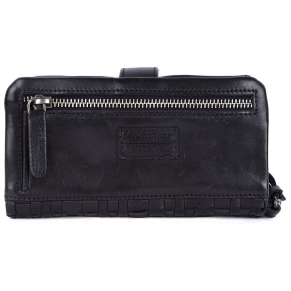 Genuine Leather Wallets for Women, Small Wallet for Women Zipper Coin Purse Credit Card Holder with Strap