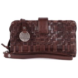 Genuine Leather Wallets for Women, Small Wallet for Women Zipper Coin Purse Credit Card Holder with Strap
