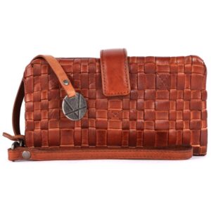 Genuine Leather Wallets for Women, Small Wallet for Women Zipper Coin Purse Credit Card Holder with Strap