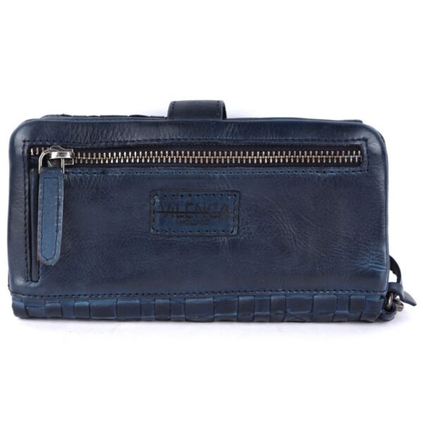 Genuine Leather Wallets for Women, Small Wallet for Women Zipper Coin Purse Credit Card Holder with Strap