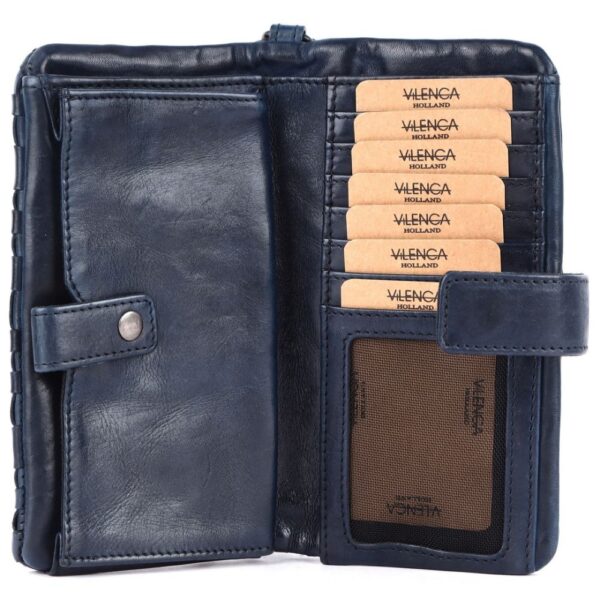 Genuine Leather Wallets for Women, Small Wallet for Women Zipper Coin Purse Credit Card Holder with Strap