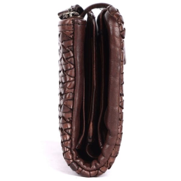 Genuine Leather Wallets for Women, Small Wallet for Ladies Zipper Coin Purse Credit Card Holder with Strap