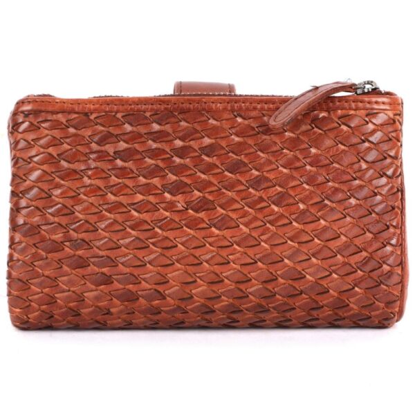 Genuine Leather Wallets for Women, Small Wallet for Ladies Zipper Coin Purse Credit Card Holder with Strap