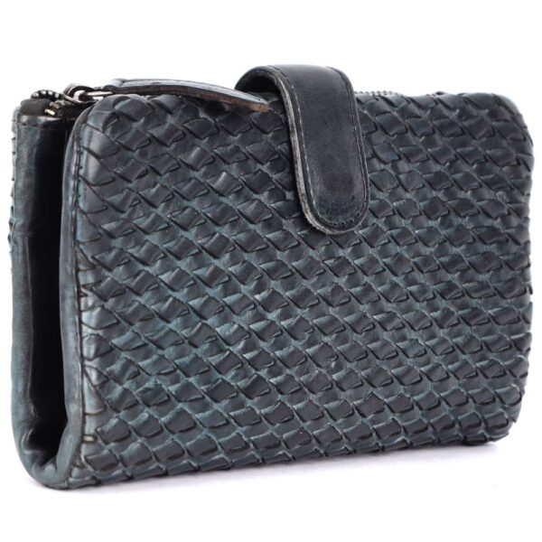Genuine Leather Wallets for Women, Small Wallet for Ladies Zipper Coin Purse Credit Card Holder with Strap