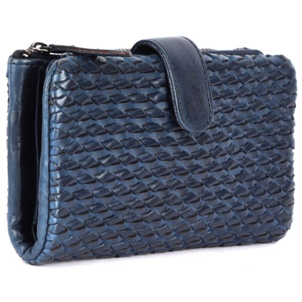 Genuine Leather Wallets for Women, Small Wallet for Ladies Zipper Coin Purse Credit Card Holder with Strap