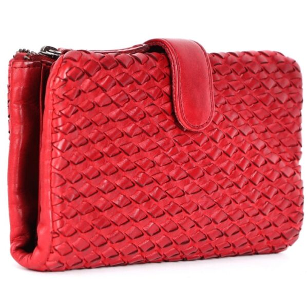 Genuine Leather Wallets for Women, Small Wallet for Ladies Zipper Coin Purse Credit Card Holder with Strap