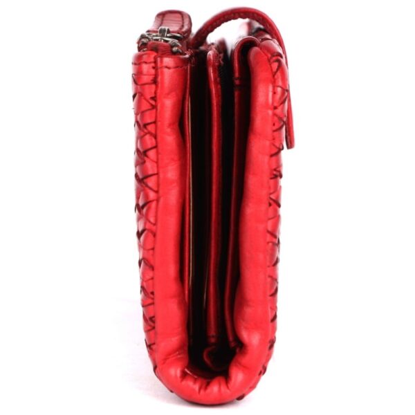 Genuine Leather Wallets for Women, Small Wallet for Ladies Zipper Coin Purse Credit Card Holder with Strap