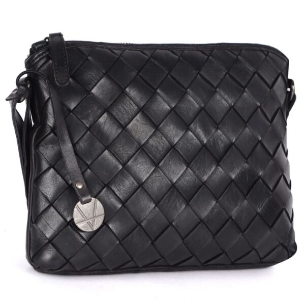 Genuine Leather Crossbody Sling Bag for Women - Trendy Casual Office Bag with Adjustable Strap