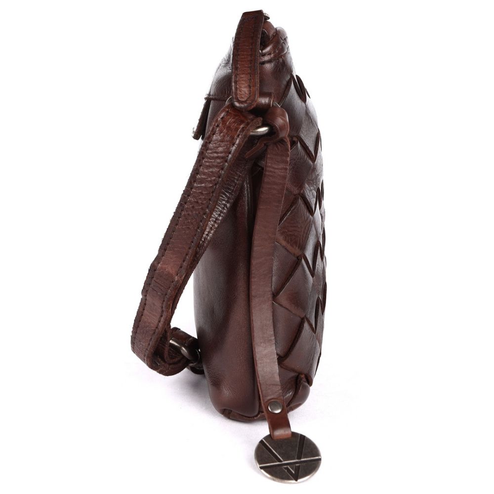 Genuine Leather Crossbody Sling Bag for Women - Trendy Casual Office Bag with Adjustable Strap